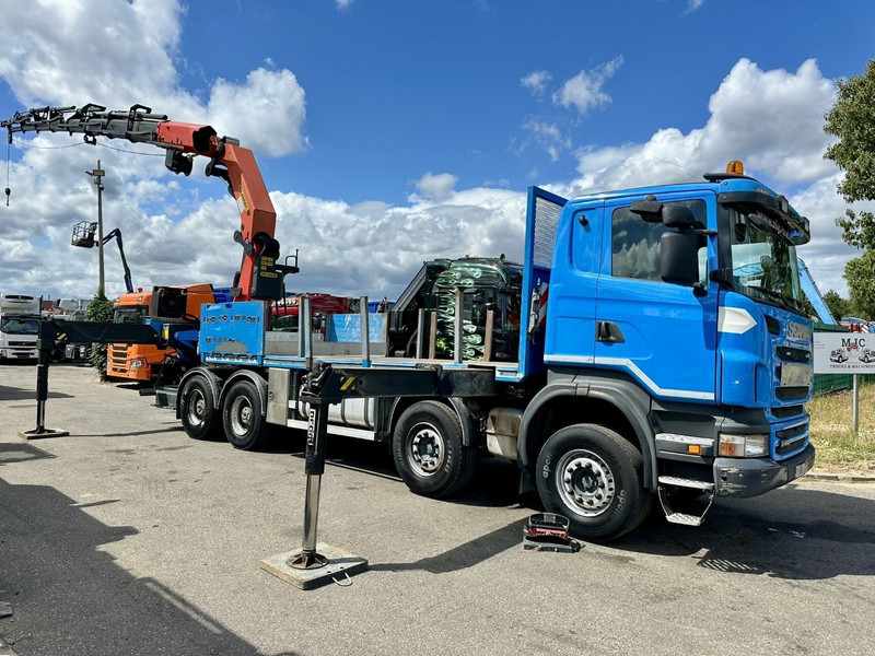 Scania G440 8x4 + (26.5m!) CRANE PALFINGER PK78002 SH G 8x + 1 + WINCH - PLATFORM 6m25 - MANUAL - HUB REDUCTION - STEEL SPRING - EURO 5 - BE TRUCK - Автоманипулятор: фото 1 Scania G440 8x4 + (26.5m!) CRANE PALFINGER PK78002 SH G 8x + 1 + WINCH - PLATFORM 6m25 - MANUAL - HUB REDUCTION - STEEL SPRING - EURO 5 - BE TRUCK - Автоманипулятор: фото 1