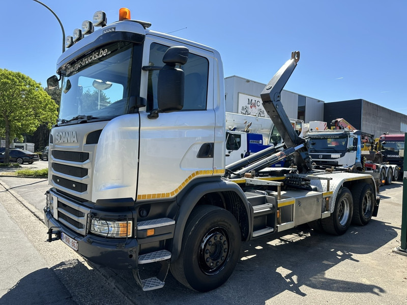 Scania G450 6x4 HAAKSYSTEEM AJK 20T - 5760mm - 3m90 WB - BLADVERING / NAAFREDUCTIE - EURO 6 - BE TRUCK - Крюковой мультилифт: фото 3 Scania G450 6x4 HAAKSYSTEEM AJK 20T - 5760mm - 3m90 WB - BLADVERING / NAAFREDUCTIE - EURO 6 - BE TRUCK - Крюковой мультилифт: фото 3