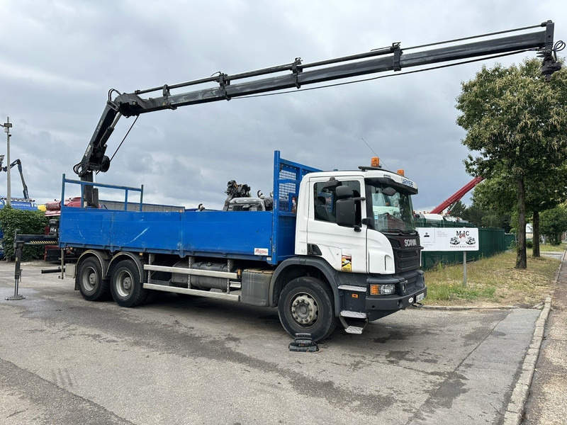 Scania P410 6x4 + CRANE HIAB 166 ES-4 - RETARDER - ROTATOR - PLATFORM 6m80 - BIG AXLES HUB REDUCTION - STEEL SPRING - Автоманипулятор: фото 1 Scania P410 6x4 + CRANE HIAB 166 ES-4 - RETARDER - ROTATOR - PLATFORM 6m80 - BIG AXLES HUB REDUCTION - STEEL SPRING - Автоманипулятор: фото 1