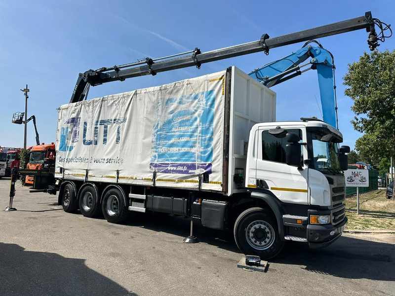 Scania P410 8x4 TRIDEM + CRANE HIAB 244 EP-4 HIDUO - RETARDER - LIFT + STEERING AXLE - *327.000km* - RADIO - Автоманипулятор: фото 1 Scania P410 8x4 TRIDEM + CRANE HIAB 244 EP-4 HIDUO - RETARDER - LIFT + STEERING AXLE - *327.000km* - RADIO - Автоманипулятор: фото 1