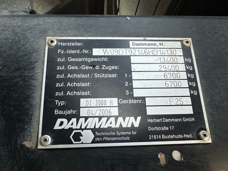Dammann Trac DT 2000 H - Самоходный опрыскиватель: фото 2 Dammann Trac DT 2000 H - Самоходный опрыскиватель: фото 2