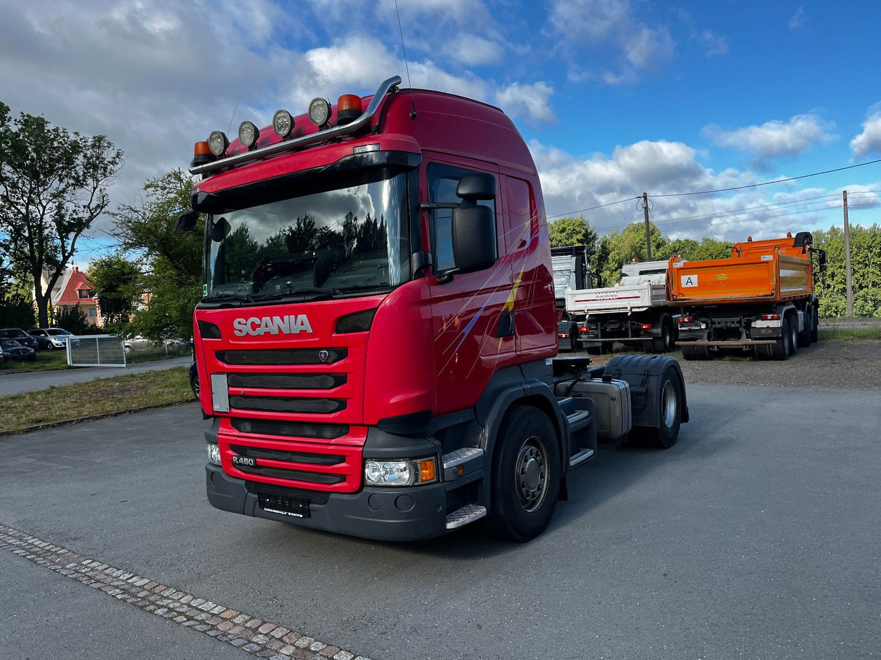Scania R450 Sattelzugmaschine mit Kipphydraulik - Тягач: фото 1 Scania R450 Sattelzugmaschine mit Kipphydraulik - Тягач: фото 1