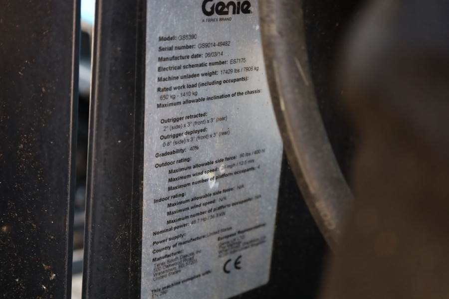 Ножничный подъемник Genie GS5390 Diesel, 4x4 Drive, 18.15m Working Height, 6: фото 7