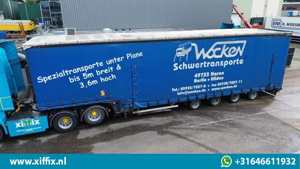 Dinkel 4-ass. Semi dieplader met elektrische huifopbouw / 2x naloop gestuurd - Низкорамный полуприцеп: фото 1 Dinkel 4-ass. Semi dieplader met elektrische huifopbouw / 2x naloop gestuurd - Низкорамный полуприцеп: фото 1