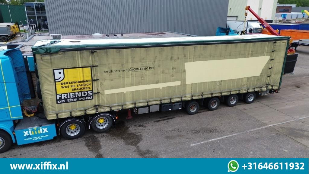 Meusburger 4-ass. Vlakke Mega oplegger met elektrische huifopbouw / 2x naloop ge - Полуприцеп бортовой/ Платформа: фото 1 Meusburger 4-ass. Vlakke Mega oplegger met elektrische huifopbouw / 2x naloop ge - Полуприцеп бортовой/ Платформа: фото 1