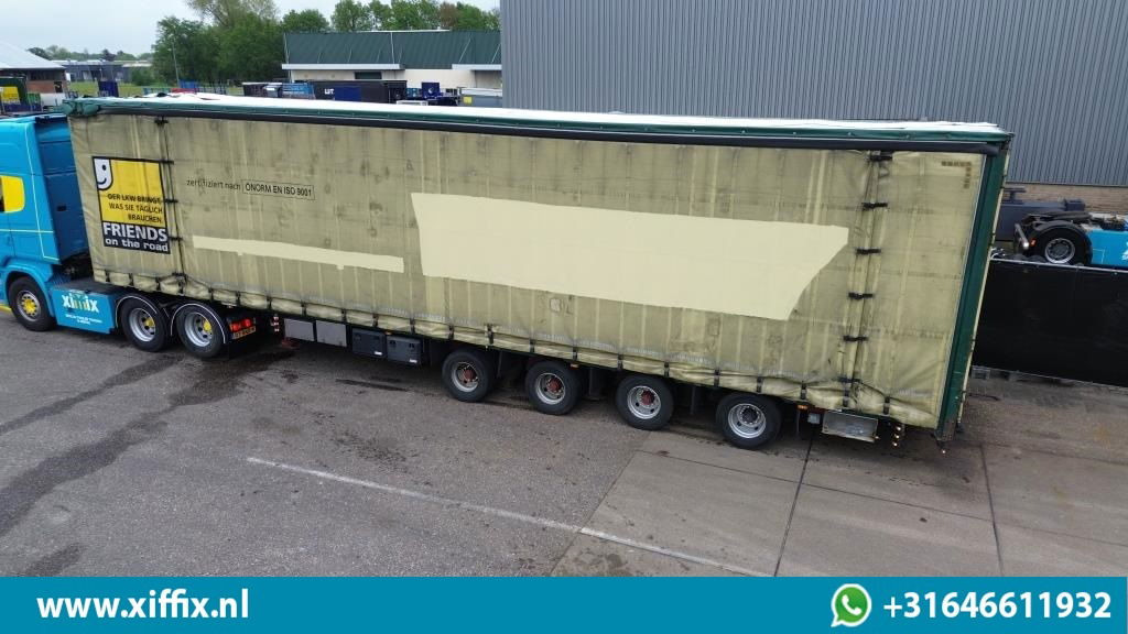 Meusburger 4-ass. Vlakke Mega oplegger met elektrische huifopbouw / 2x naloop ge - Полуприцеп бортовой/ Платформа: фото 2 Meusburger 4-ass. Vlakke Mega oplegger met elektrische huifopbouw / 2x naloop ge - Полуприцеп бортовой/ Платформа: фото 2