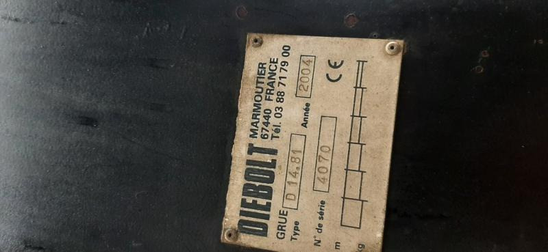 Diebolt BOOMKRAAN D14.81 - Кран-манипулятор: фото 1 Diebolt BOOMKRAAN D14.81 - Кран-манипулятор: фото 1