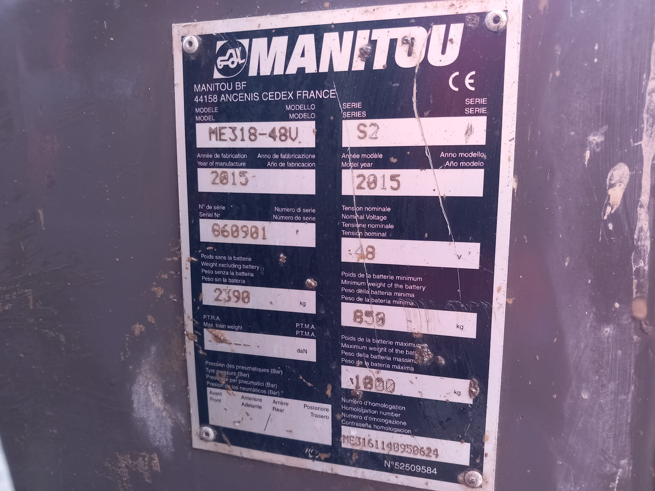 Электропогрузчик MANITOU ME318 48V: фото 10