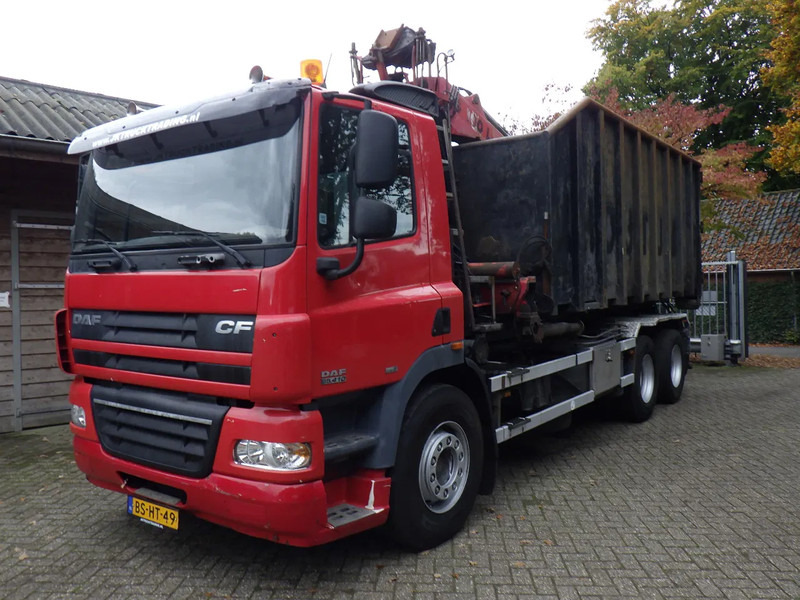 DAF CF 85 410 Euro 5 / Manual / Blad-Lucht / Boogie - Liftas / HTS Kabel / 9 T vooras / Palfinger G 100 L Crane - Тросовый мультилифт: фото 1 DAF CF 85 410 Euro 5 / Manual / Blad-Lucht / Boogie - Liftas / HTS Kabel / 9 T vooras / Palfinger G 100 L Crane - Тросовый мультилифт: фото 1