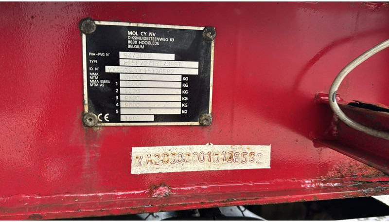 Самосвальный полуприцеп MOL K85F/27TRI/39ST (DRUM BRAKES / TIPPER AND CHASSIS STEEL): фото 12