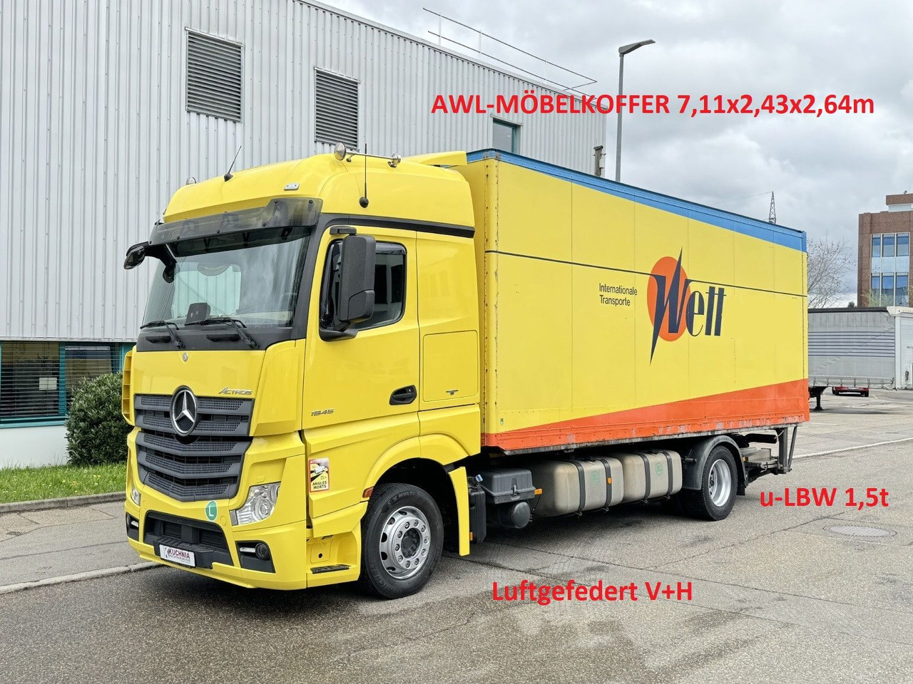 Mercedes-Benz Actros 1845 LL Gr.Haus AWL-Möbelkoffer ULBW - Грузовик с закрытым кузовом: фото 1 Mercedes-Benz Actros 1845 LL Gr.Haus AWL-Möbelkoffer ULBW - Грузовик с закрытым кузовом: фото 1