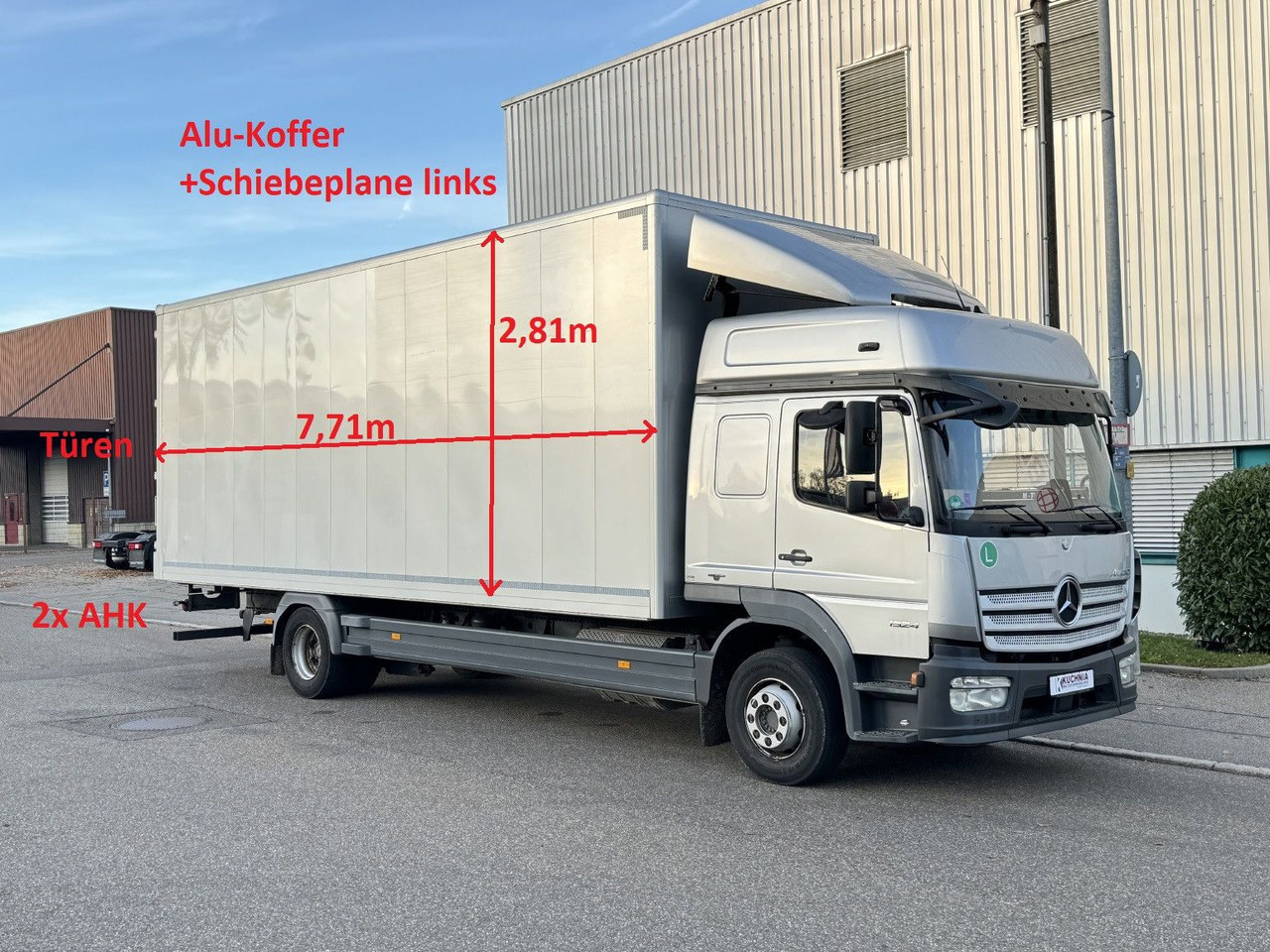 Mercedes-Benz Atego 1524 Alu-Koffer Schiebeplane Gr.Haus ATM - Грузовик с закрытым кузовом: фото 1 Mercedes-Benz Atego 1524 Alu-Koffer Schiebeplane Gr.Haus ATM - Грузовик с закрытым кузовом: фото 1