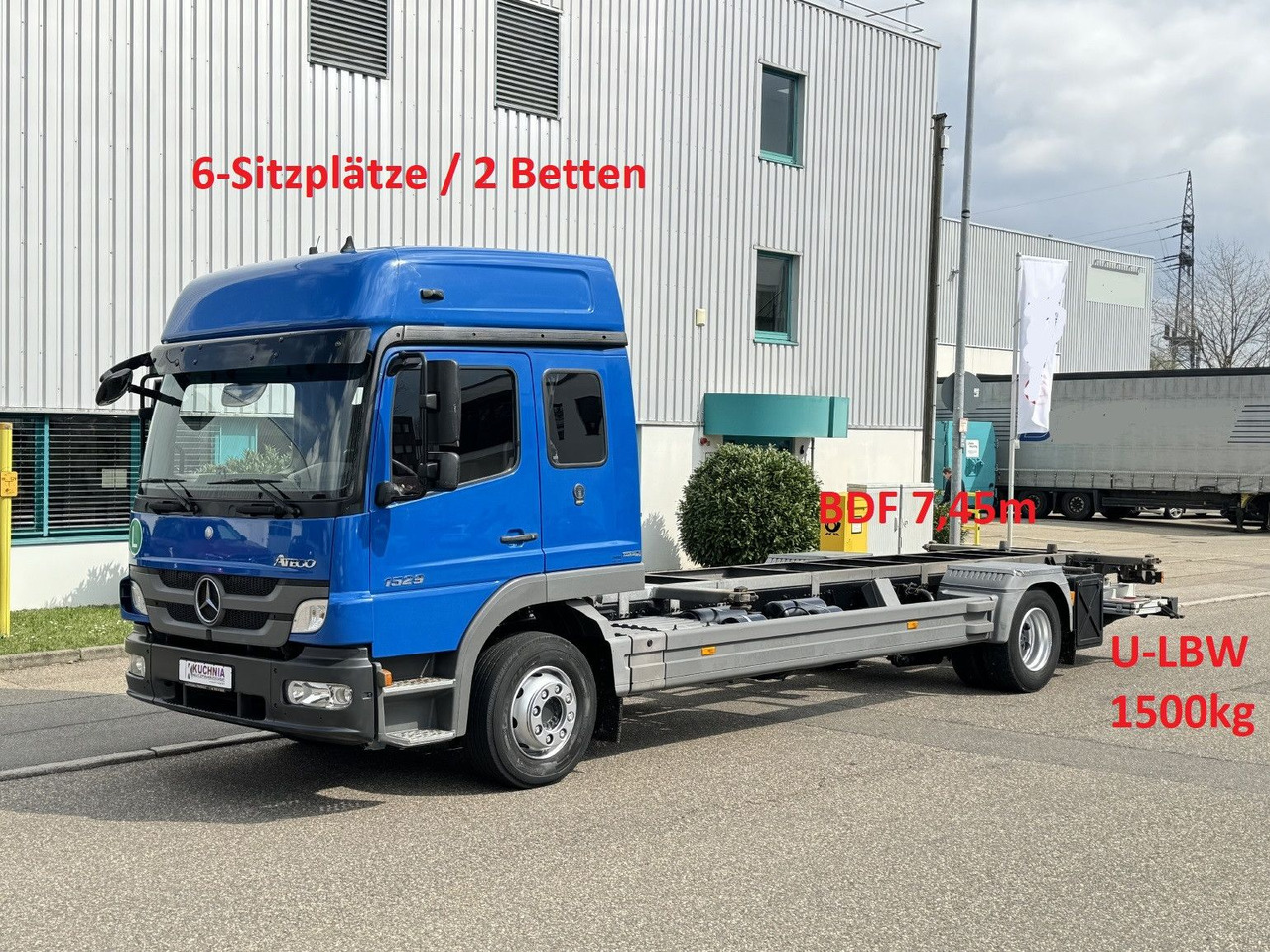 Mercedes-Benz Atego 1529 LL BDF 6-Sitze Umzug u-LBW Gr-Haus - Грузовик-контейнеровоз/ Сменный кузов: фото 1 Mercedes-Benz Atego 1529 LL BDF 6-Sitze Umzug u-LBW Gr-Haus - Грузовик-контейнеровоз/ Сменный кузов: фото 1