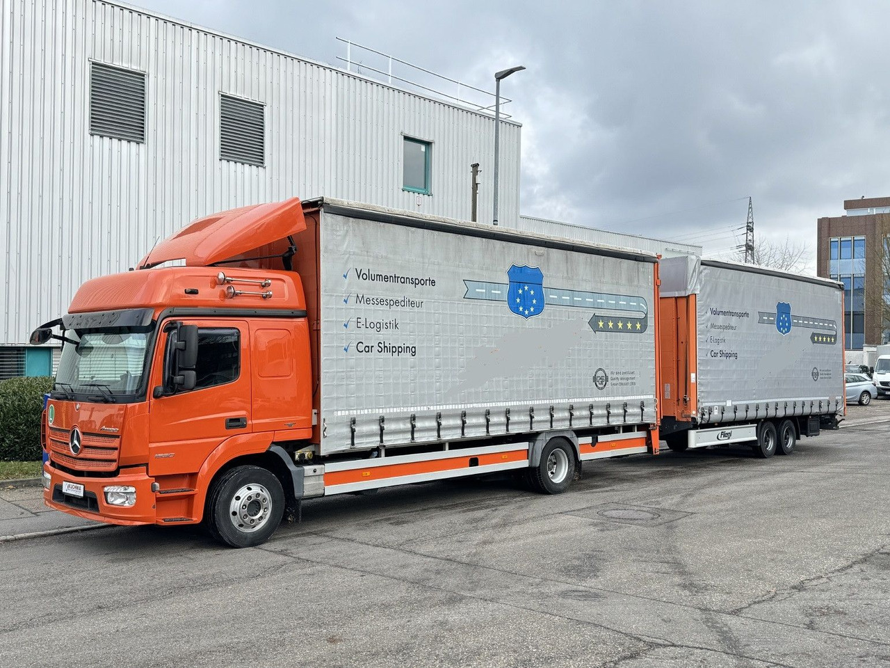 Mercedes-Benz Atego 1530 LL + Anhänger Doppelstock LBW Plane - Автовоз: фото 4 Mercedes-Benz Atego 1530 LL + Anhänger Doppelstock LBW Plane - Автовоз: фото 4