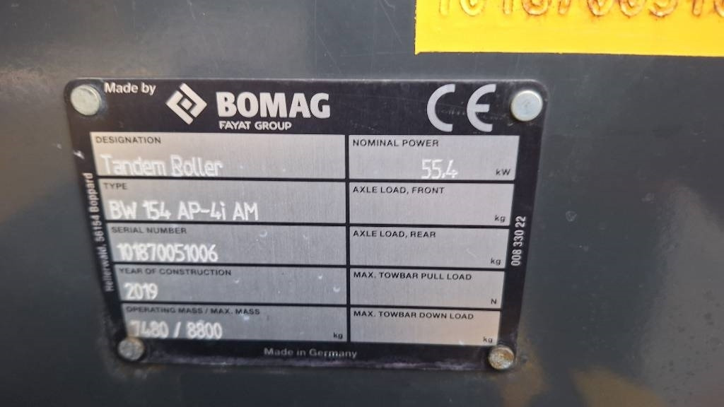 Bomag BW 154 AP-4i AM - Дорожный каток: фото 3 Bomag BW 154 AP-4i AM - Дорожный каток: фото 3