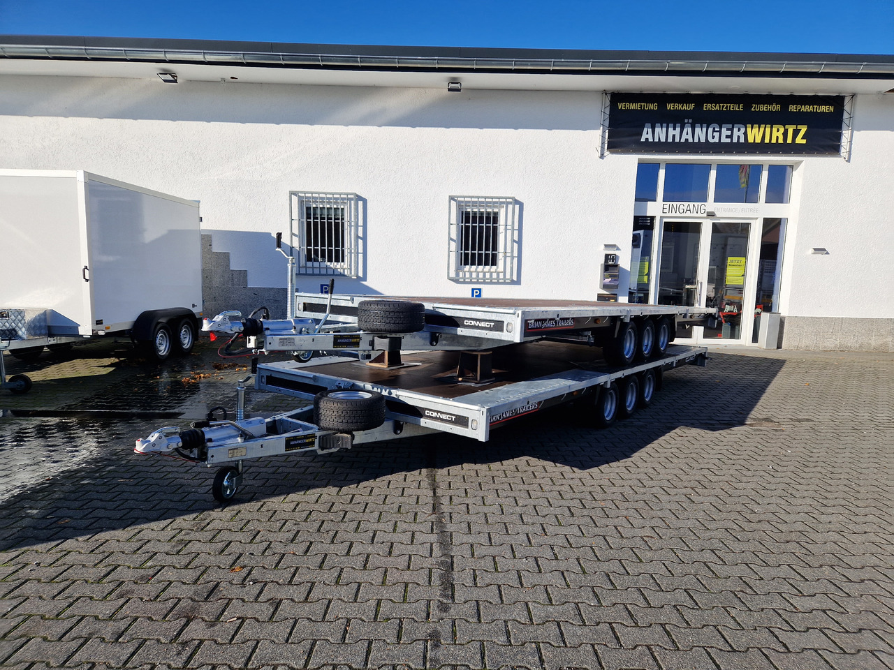Brian James Trailer Connect 550x229cm blackline Plattform Tridem 10" 3500kg (XXL) - Прицеп бортовой/ Платформа: фото 2 Brian James Trailer Connect 550x229cm blackline Plattform Tridem 10" 3500kg (XXL) - Прицеп бортовой/ Платформа: фото 2