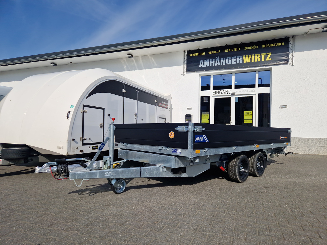 Saris Kipper K3 406 204 3500 2 HD E 406x204x35cm black Alu Auffahrrampen Stützen LED 3500kg - Самосвальный прицеп: фото 1 Saris Kipper K3 406 204 3500 2 HD E 406x204x35cm black Alu Auffahrrampen Stützen LED 3500kg - Самосвальный прицеп: фото 1