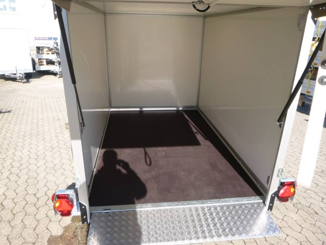 Humbaur Koffer Absenkanhänger mit E-Pumpe HKT 183117-18P, 100 km/h 1,8 t. 3100 x 1765 x 1800 mm - Прицеп-фургон: фото 3 Humbaur Koffer Absenkanhänger mit E-Pumpe HKT 183117-18P, 100 km/h 1,8 t. 3100 x 1765 x 1800 mm - Прицеп-фургон: фото 3