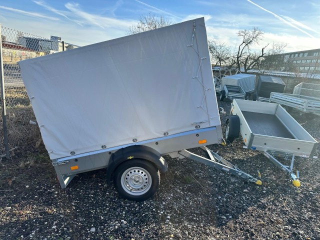 Humbaur Steely DK kippbar Tieflader mit Hochplane 140cm, 750 kg, 2050 x 1095 x 300 mm - Прицеп для легкового автомобиля: фото 3 Humbaur Steely DK kippbar Tieflader mit Hochplane 140cm, 750 kg, 2050 x 1095 x 300 mm - Прицеп для легкового автомобиля: фото 3