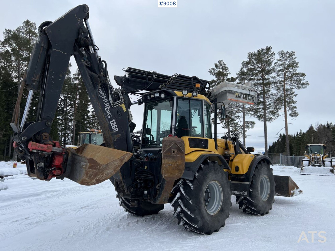 Backhoe loader HUDDIG 1260B Line equipped (VIDEO) - Экскаватор-погрузчик: фото 5 Backhoe loader HUDDIG 1260B Line equipped (VIDEO) - Экскаватор-погрузчик: фото 5