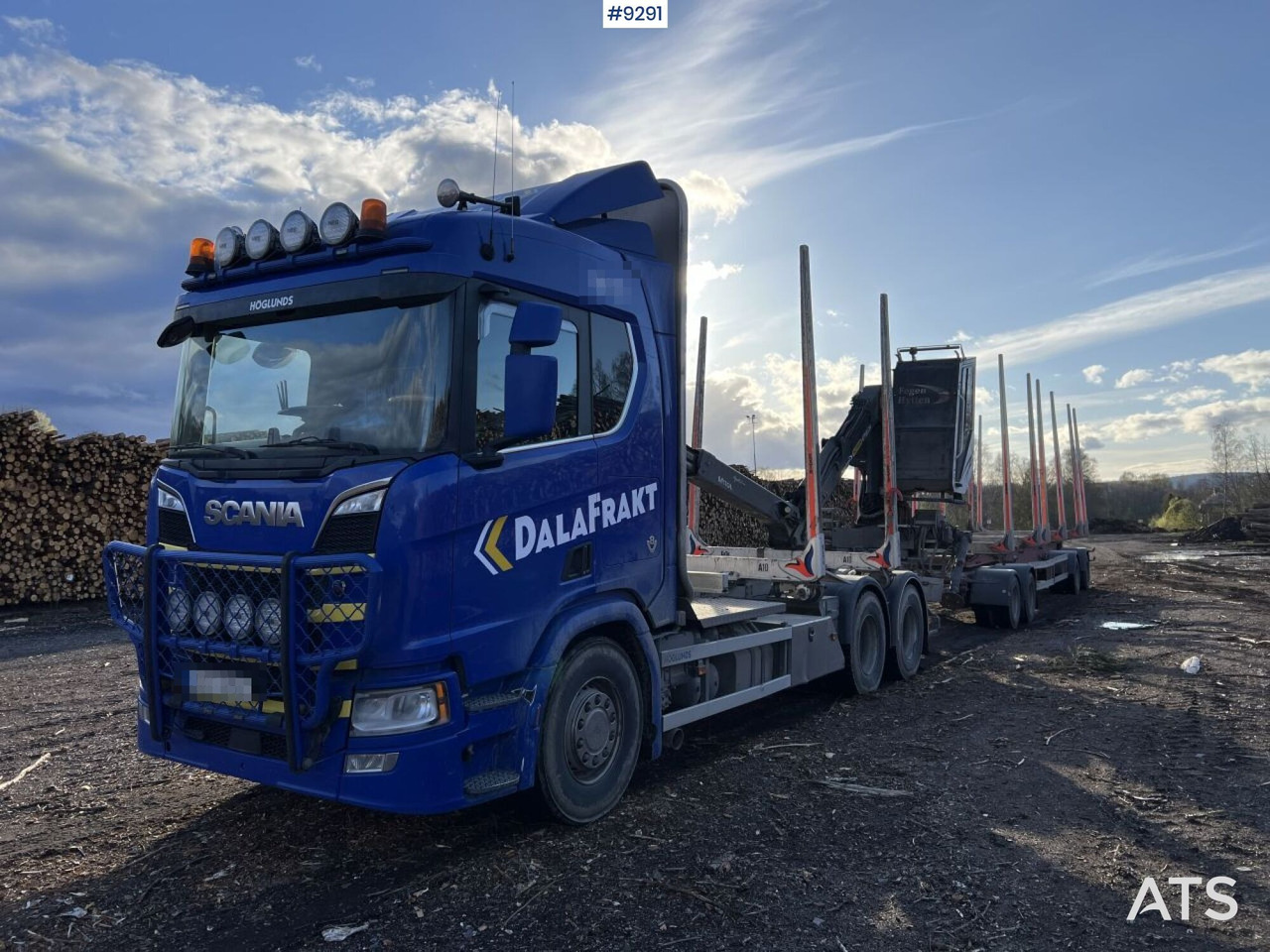 Scania R650 logging truck with crane and trailer - Лесовоз: фото 1 Scania R650 logging truck with crane and trailer - Лесовоз: фото 1