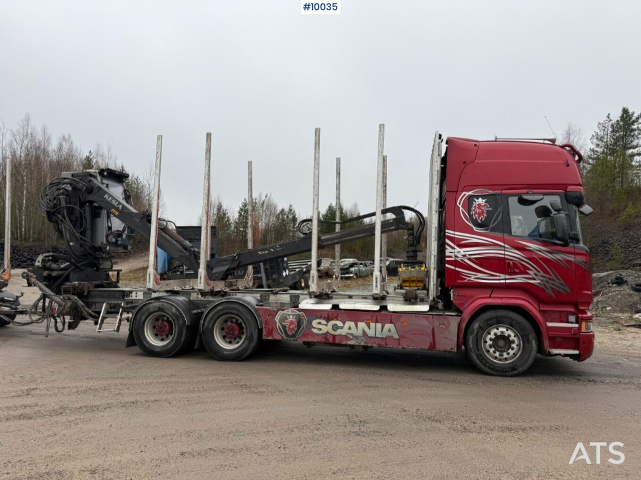 Scania R730 timber truck with crane and trailer (VIDEO) - Лесовоз, Автоманипулятор: фото 3 Scania R730 timber truck with crane and trailer (VIDEO) - Лесовоз, Автоманипулятор: фото 3