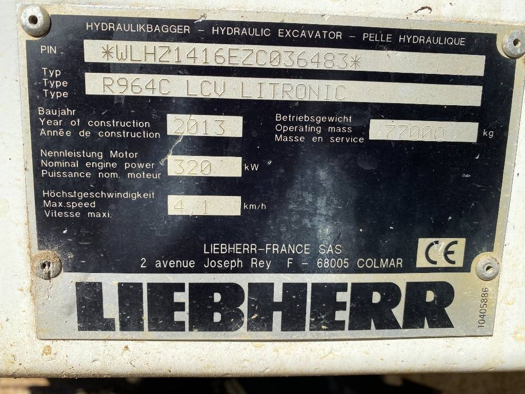 Двигатель для Строительной техники Liebherr R964C LCV LITRONIC 2013 Vente en pièces détachée: фото 7