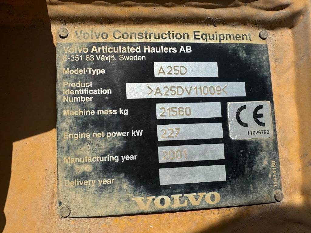 Volvo A 25 D - Сочленённый самосвал: фото 4 Volvo A 25 D - Сочленённый самосвал: фото 4