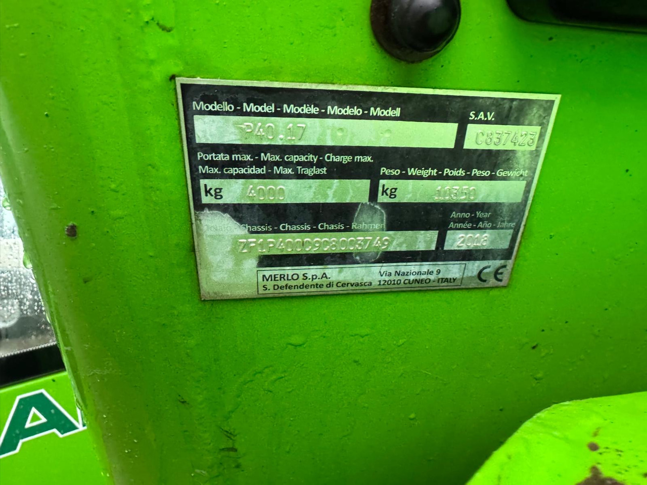 MERLO P40.17 - Телескопический погрузчик: фото 5 MERLO P40.17 - Телескопический погрузчик: фото 5