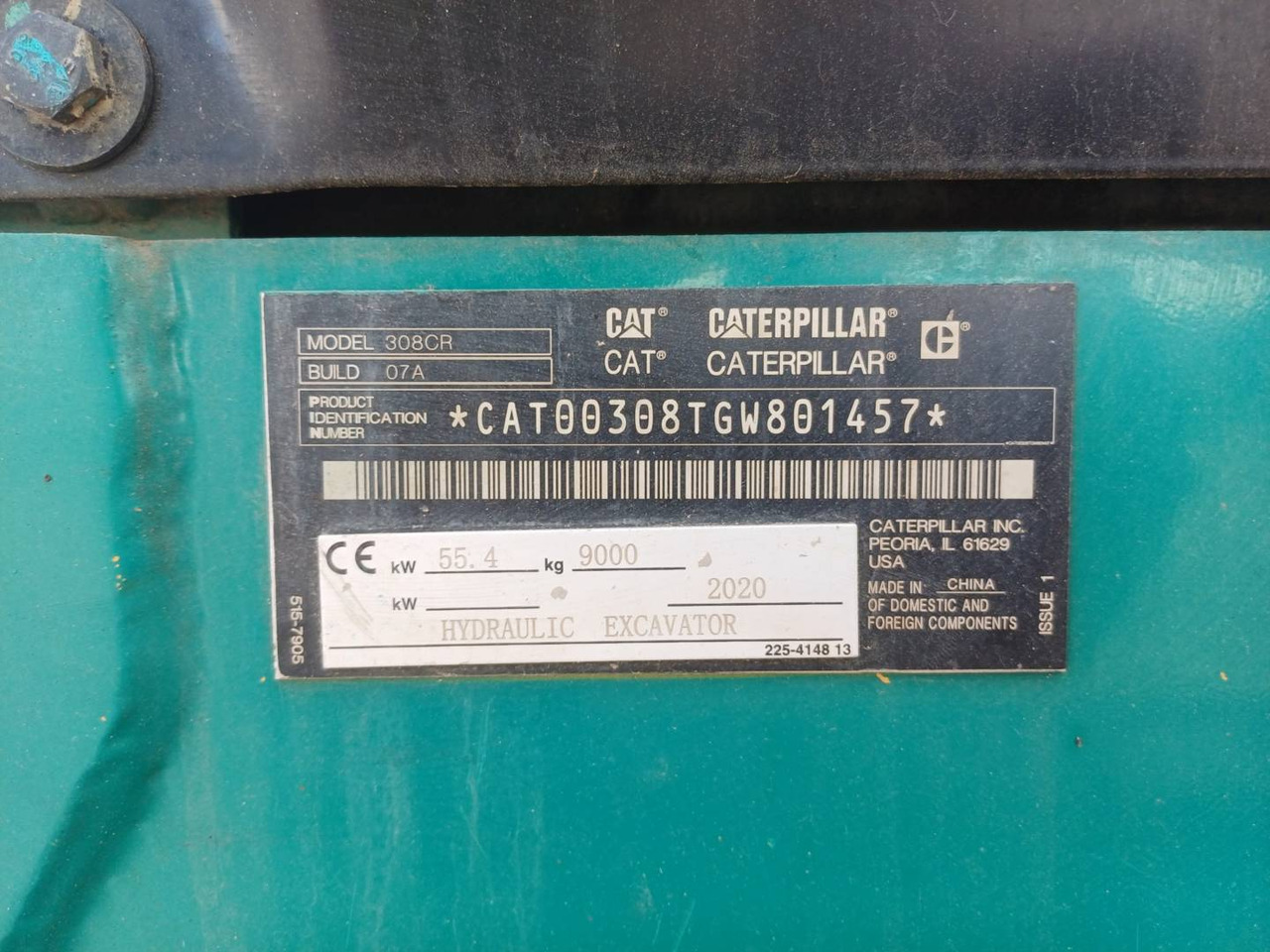 Гусеничный экскаватор CAT 308CR: фото 6