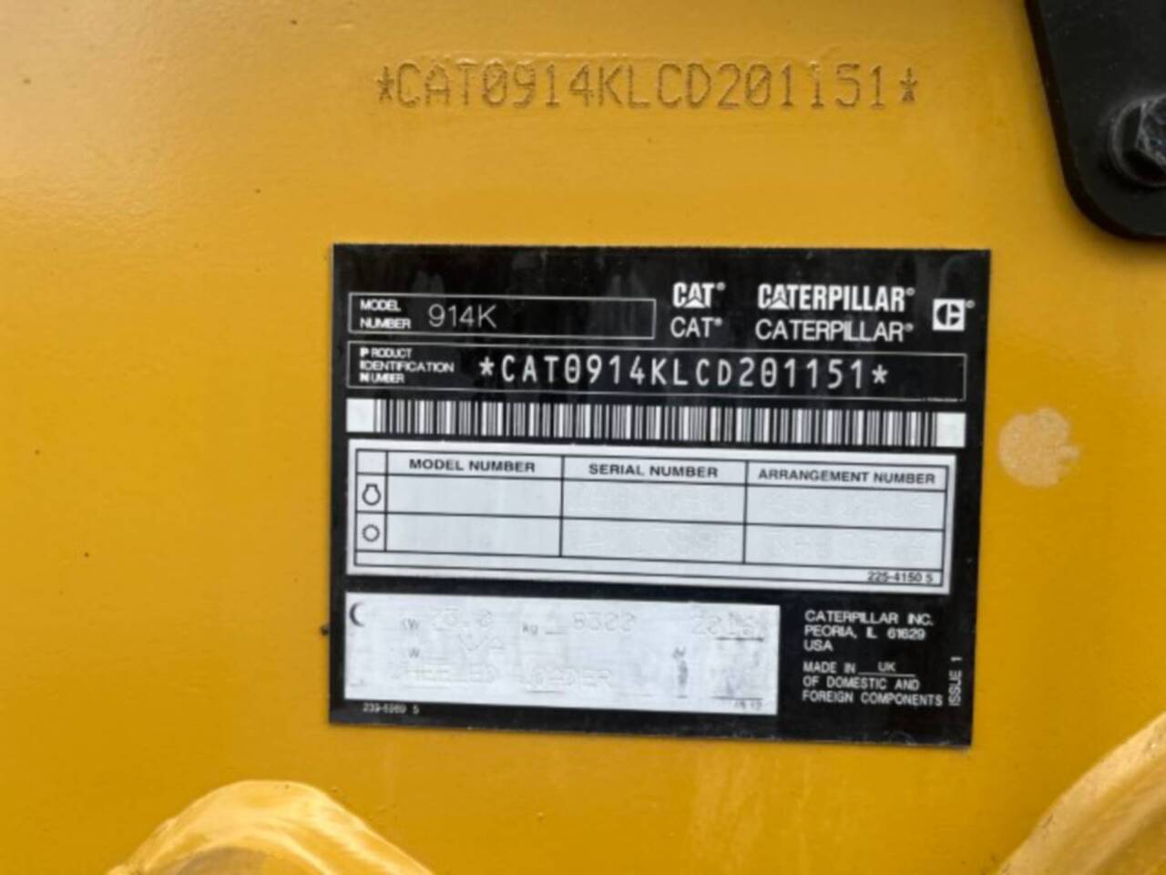 Колёсный погрузчик CAT 914K: фото 6