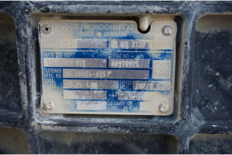 ZF 12AS2130DD TGX 81.32004-6257 - Коробка передач для Грузовиков: фото 5 ZF 12AS2130DD TGX 81.32004-6257 - Коробка передач для Грузовиков: фото 5