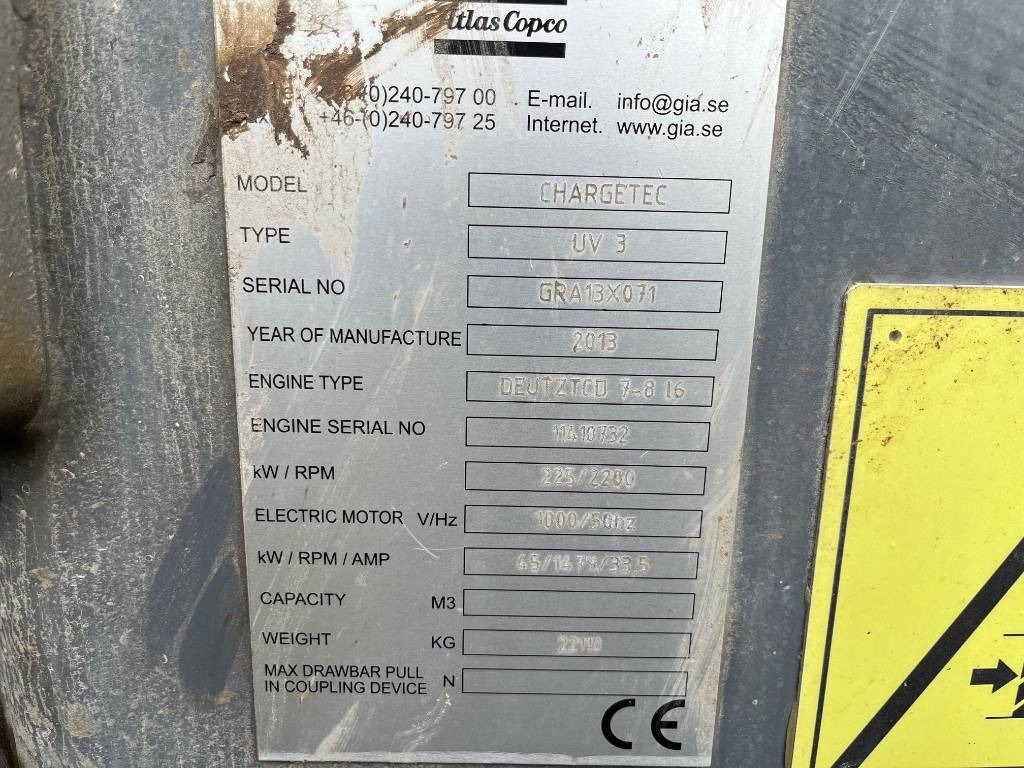 Atlas Copco Chargetec UV 3 - Буровая машина: фото 5 Atlas Copco Chargetec UV 3 - Буровая машина: фото 5