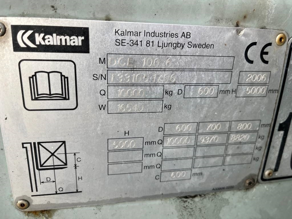 Дизельный погрузчик Kalmar DCE 100-6: фото 13 Дизельный погрузчик Kalmar DCE 100-6: фото 13