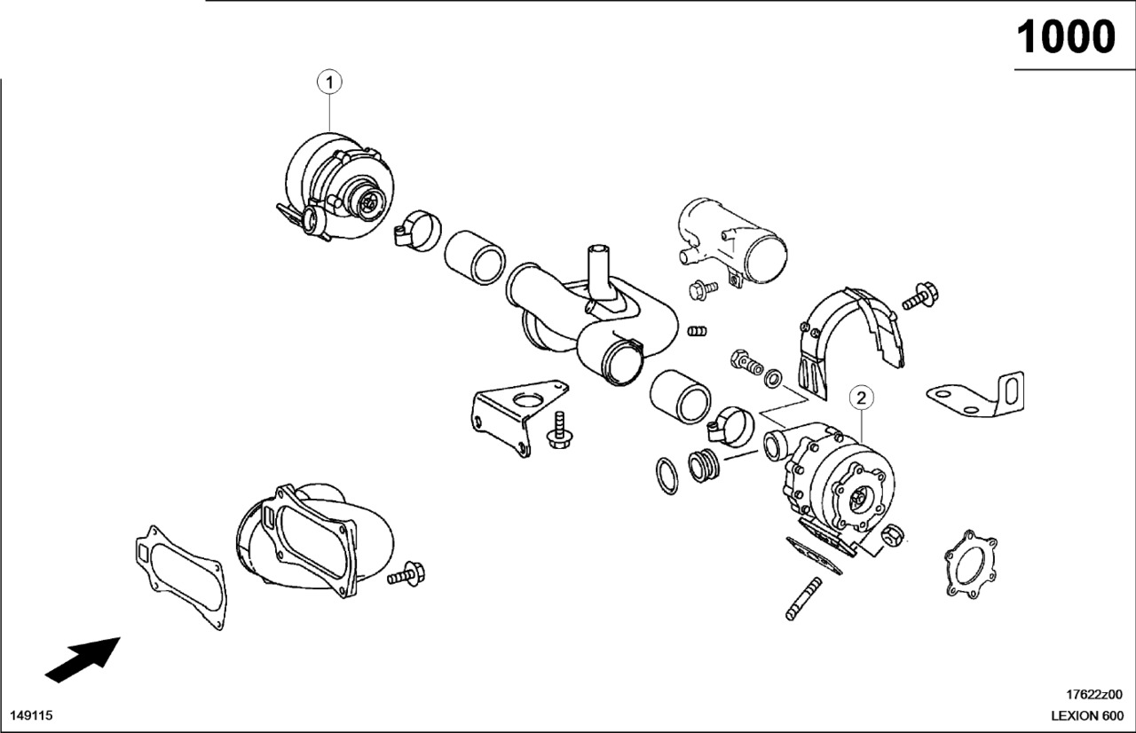 Claas Lexion 600 TURBINA DOŁADOWUJĄCA 0019906340 (100 turbina doładowania) - Турбина для Зерноуборочных комбайнов: фото 1 Claas Lexion 600 TURBINA DOŁADOWUJĄCA 0019906340 (100 turbina doładowania) - Турбина для Зерноуборочных комбайнов: фото 1