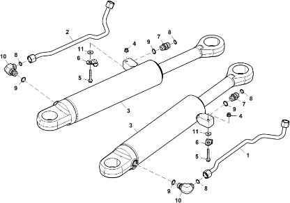 John Deere 9470RX - Siłownik hydrauliczny AHC18387 (Kierowanie) - Гидравлический цилиндр для Сельскохозяйственной техники: фото 1 John Deere 9470RX - Siłownik hydrauliczny AHC18387 (Kierowanie) - Гидравлический цилиндр для Сельскохозяйственной техники: фото 1
