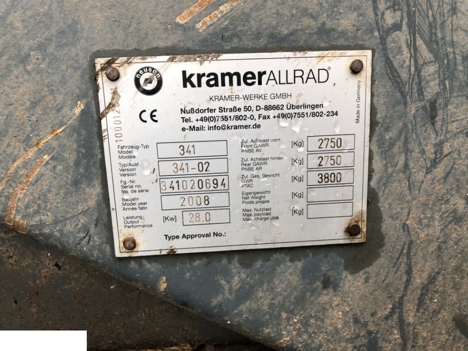 Kramer Allrad 280 341-02 Radlader - Części - Felgi / Koła / Opony - Колесо для Строительной техники: фото 4 Kramer Allrad 280 341-02 Radlader - Części - Felgi / Koła / Opony - Колесо для Строительной техники: фото 4