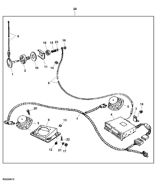 RE575068 John Deere 8345R - Radio - Приборная панель для Тракторов: фото 1 RE575068 John Deere 8345R - Radio - Приборная панель для Тракторов: фото 1