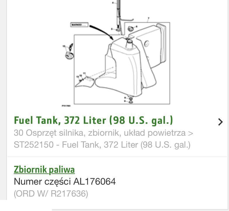 Zbiornik Paliwa - John Deere 7530 Premium - Топливный бак для Сельскохозяйственной техники: фото 3 Zbiornik Paliwa - John Deere 7530 Premium - Топливный бак для Сельскохозяйственной техники: фото 3