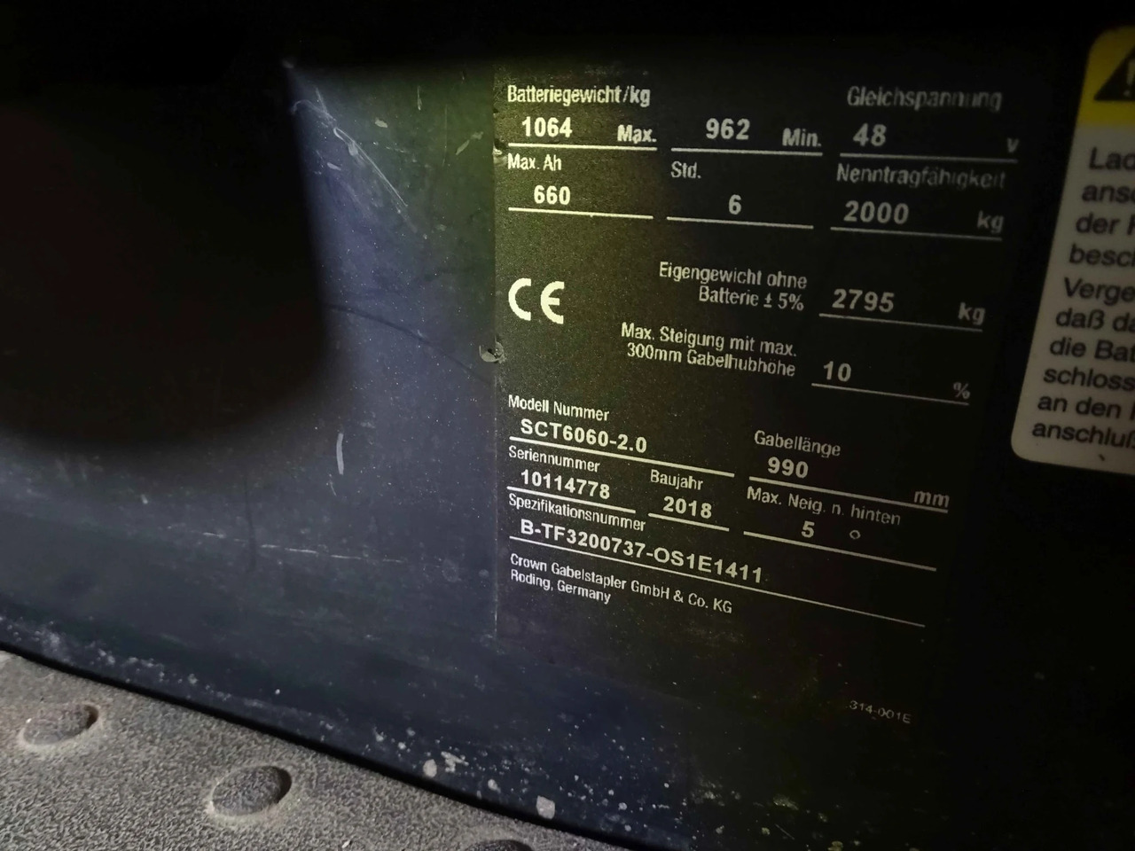Crown SCT6060-2.0 - Электропогрузчик: фото 2 Crown SCT6060-2.0 - Электропогрузчик: фото 2