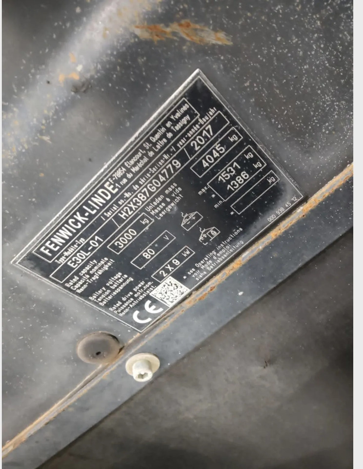 Linde E30L-01 - Электропогрузчик: фото 5 Linde E30L-01 - Электропогрузчик: фото 5