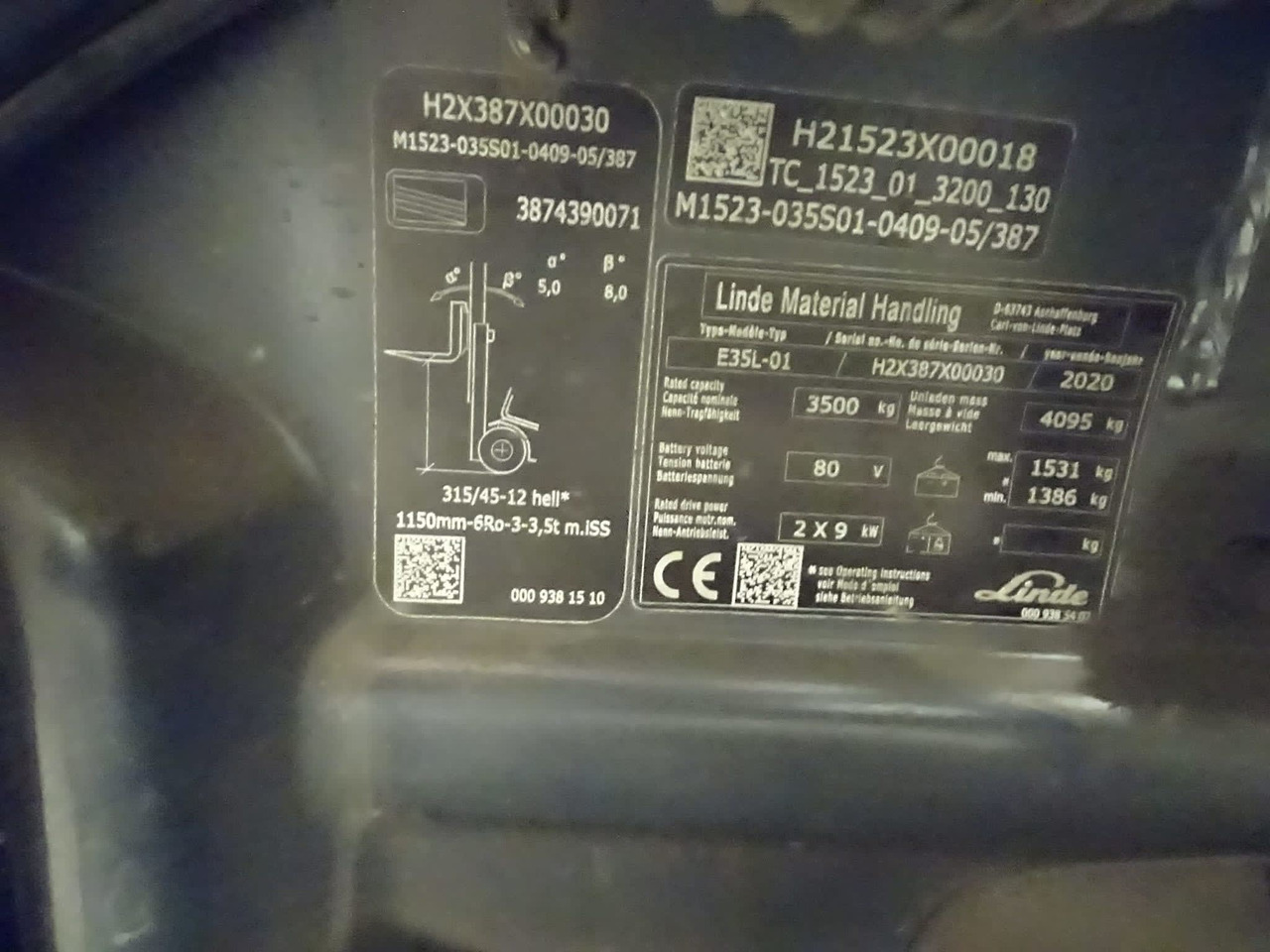 Linde E35L-01 - Электропогрузчик: фото 3 Linde E35L-01 - Электропогрузчик: фото 3