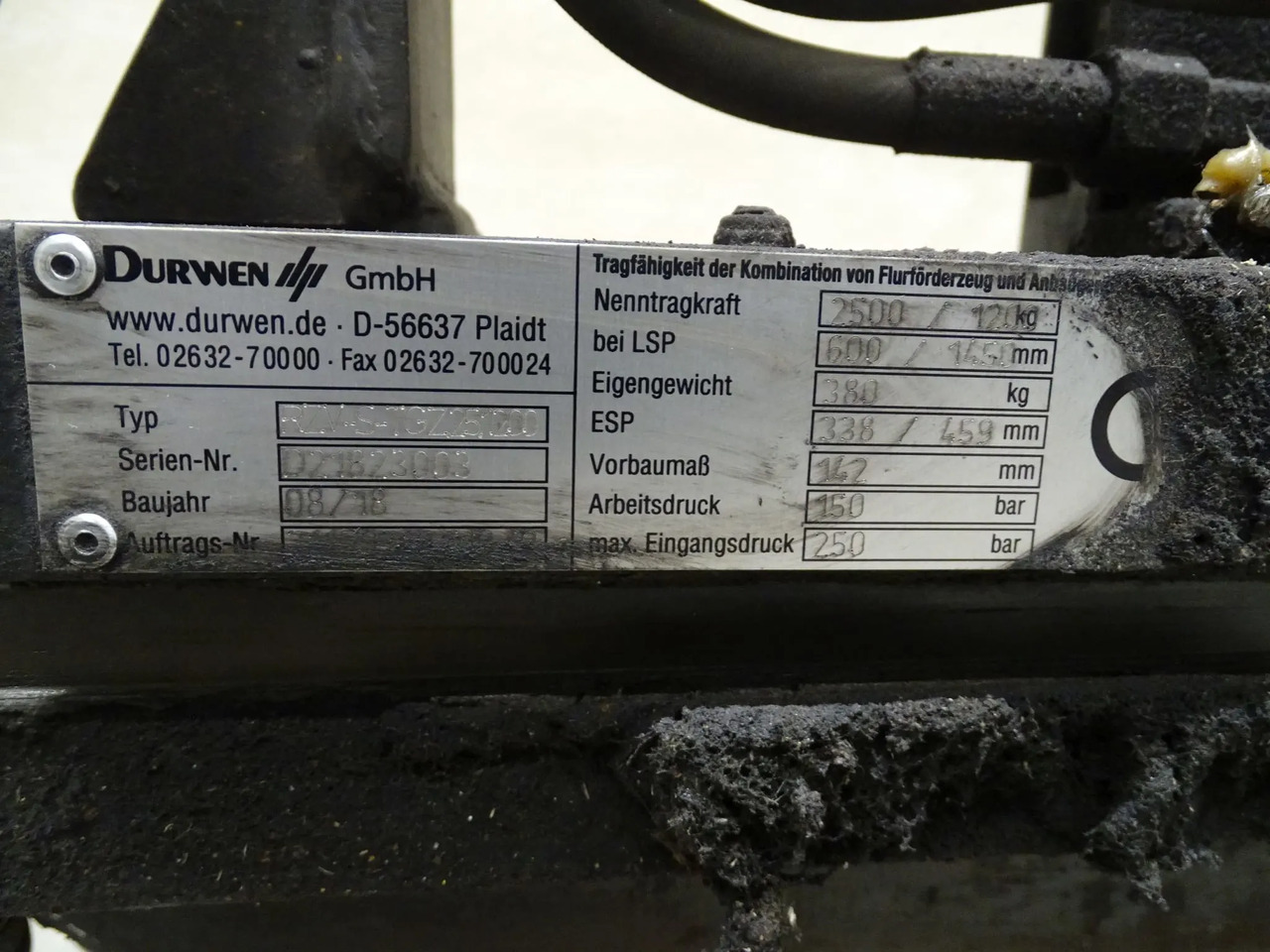 Durwen RZV-S-TGZ.25.1200 - Навесное оборудование для Погрузочно-разгрузочной техники: фото 4 Durwen RZV-S-TGZ.25.1200 - Навесное оборудование для Погрузочно-разгрузочной техники: фото 4