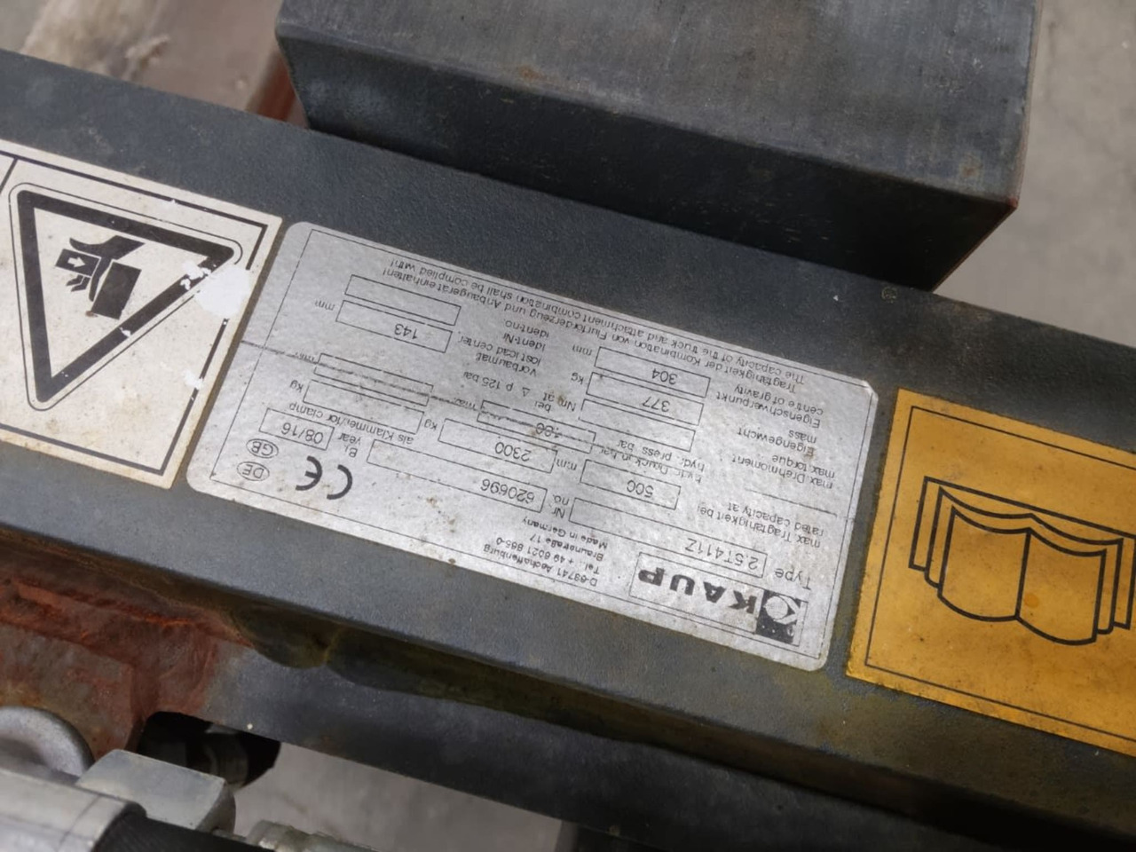 Kaup 25T4112 - Навесное оборудование для Погрузочно-разгрузочной техники: фото 4 Kaup 25T4112 - Навесное оборудование для Погрузочно-разгрузочной техники: фото 4