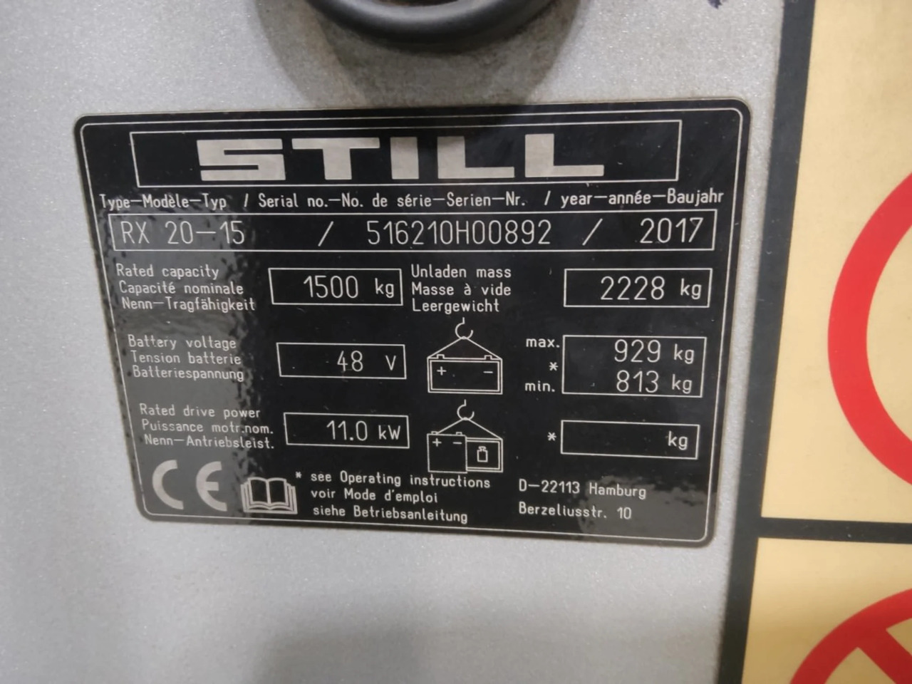 STILL RX20-15 - Электропогрузчик: фото 5 STILL RX20-15 - Электропогрузчик: фото 5