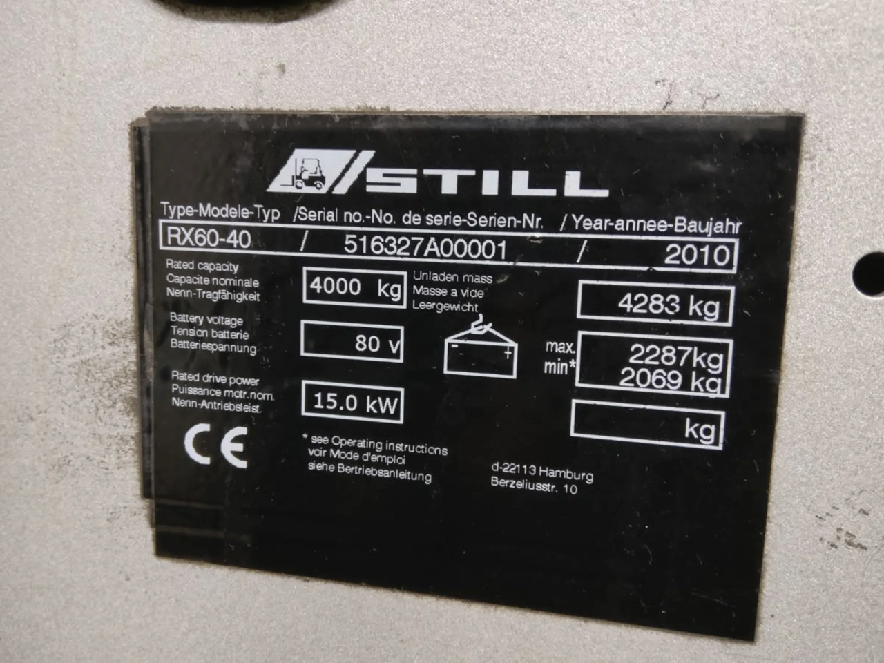 STILL RX60-40 - Электропогрузчик: фото 5 STILL RX60-40 - Электропогрузчик: фото 5