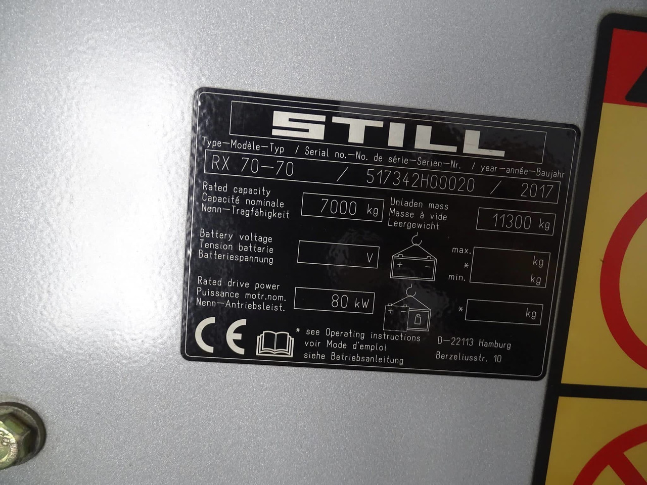 STILL RX70-70 - Дизельный погрузчик: фото 5 STILL RX70-70 - Дизельный погрузчик: фото 5