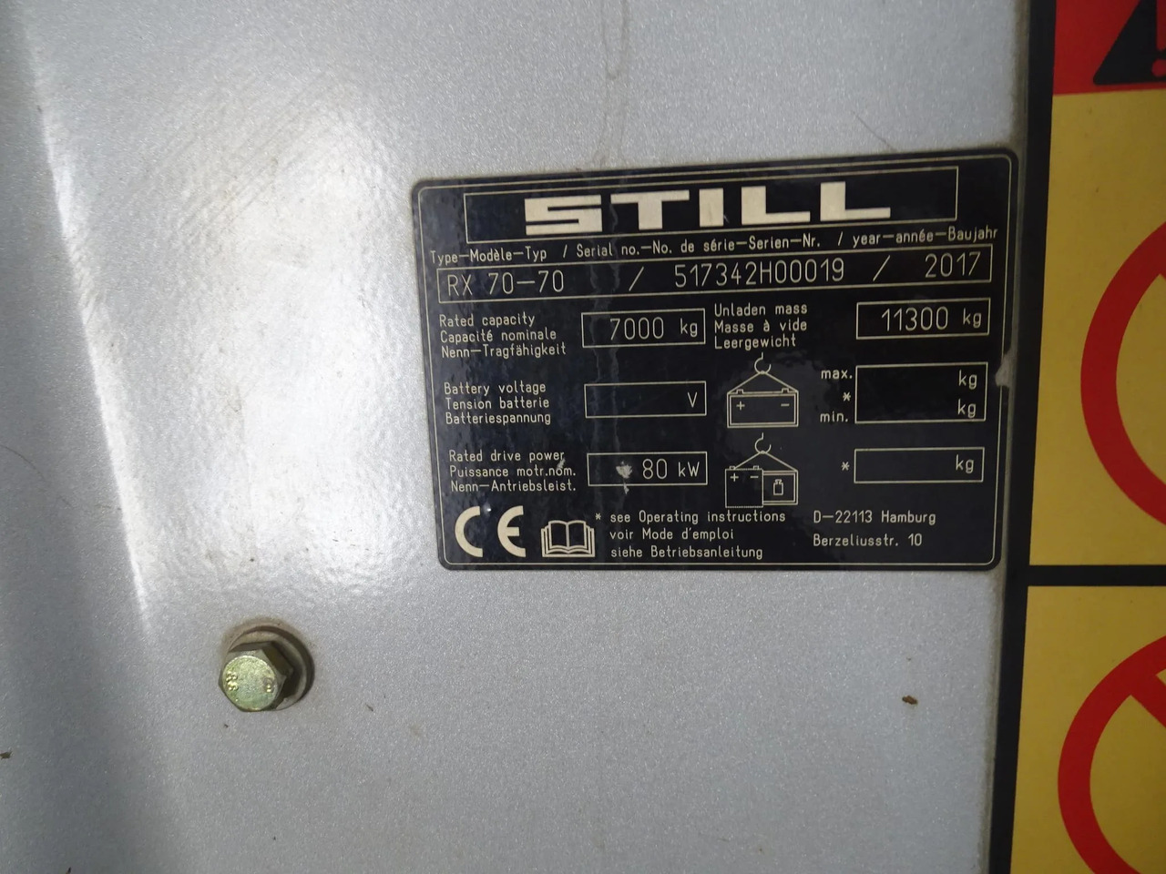 STILL RX70-70 - Дизельный погрузчик: фото 5 STILL RX70-70 - Дизельный погрузчик: фото 5