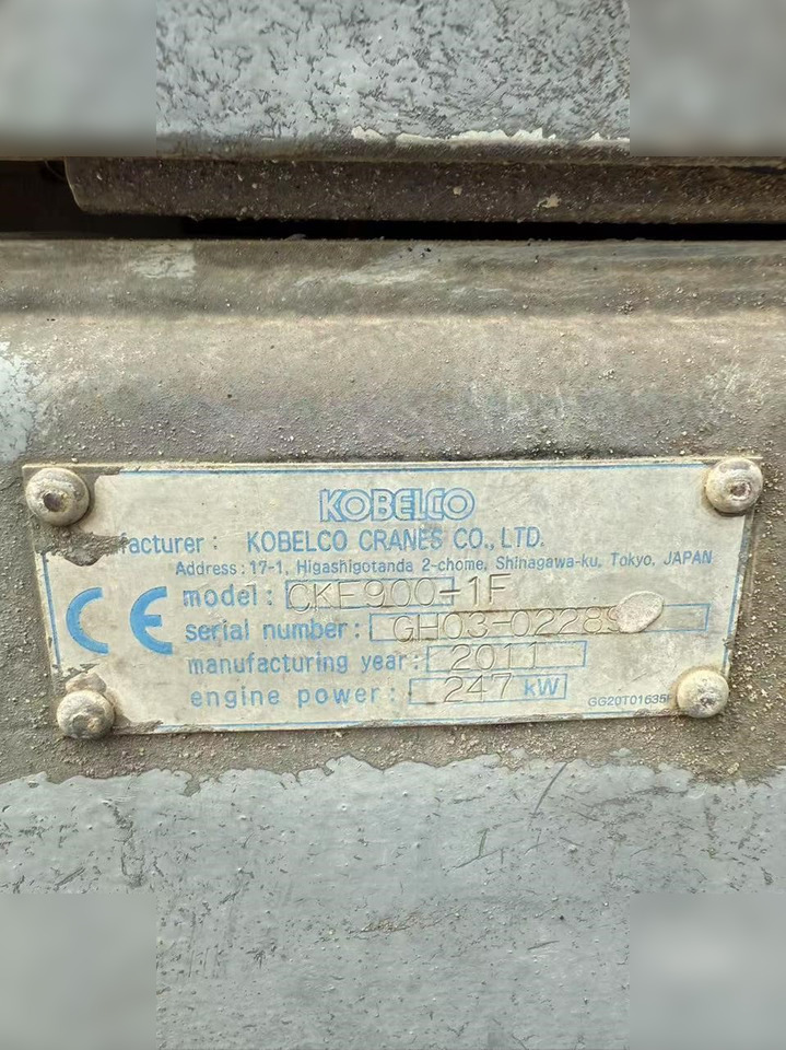 2011 KOBELCO CKE900-1F - Гусеничный кран: фото 5 2011 KOBELCO CKE900-1F - Гусеничный кран: фото 5