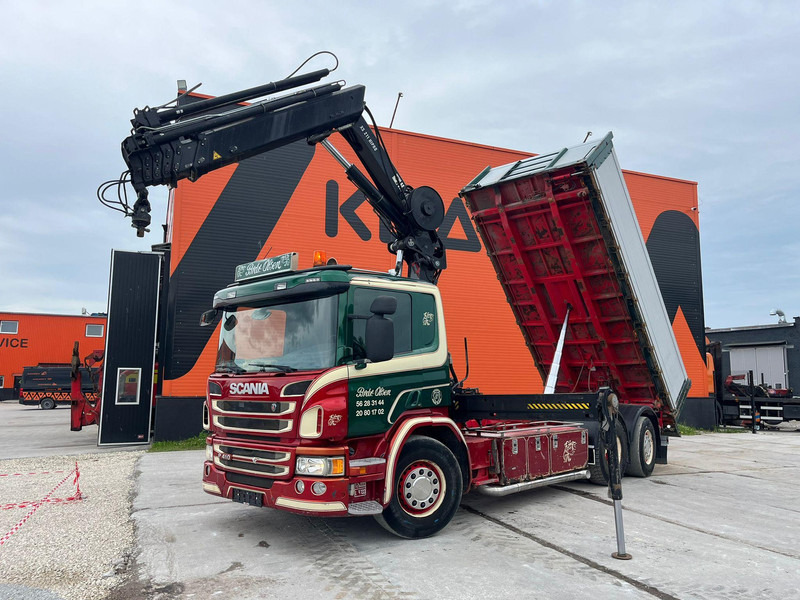 Самосвал, Автоманипулятор Scania P 410 6x2*4 HIAB 211EP-5 / BOX L=5386 mm: фото 9